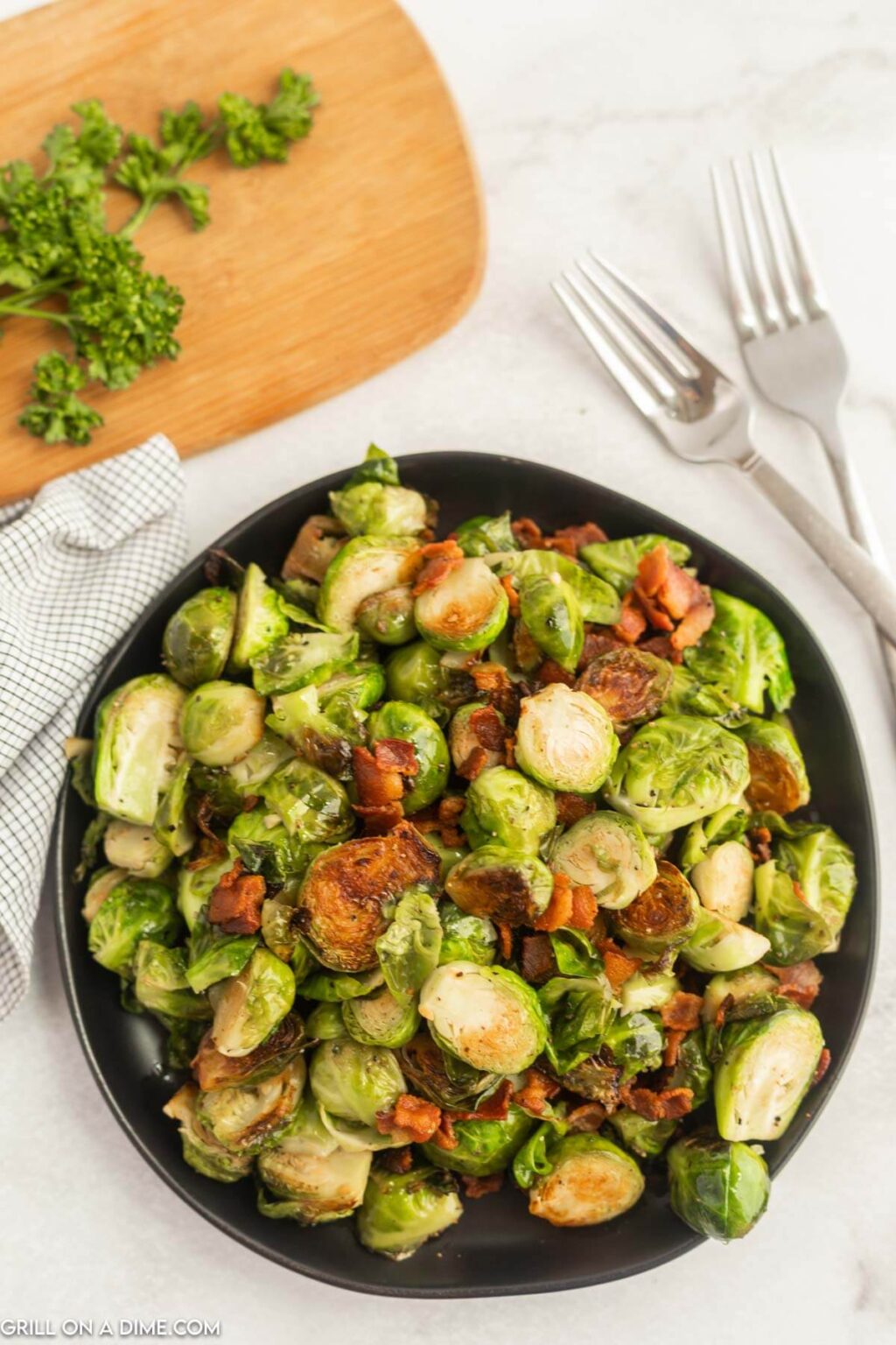 Blackstone Brussel Sprouts with Bacon Recipe