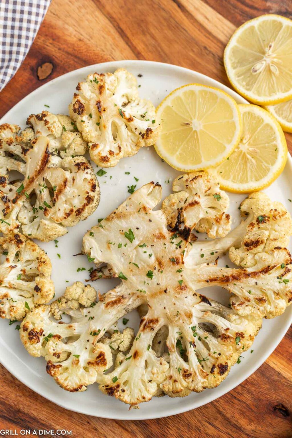 Grilled Cauliflower Steaks Recipe for Healthy Eating - grillonadime.com