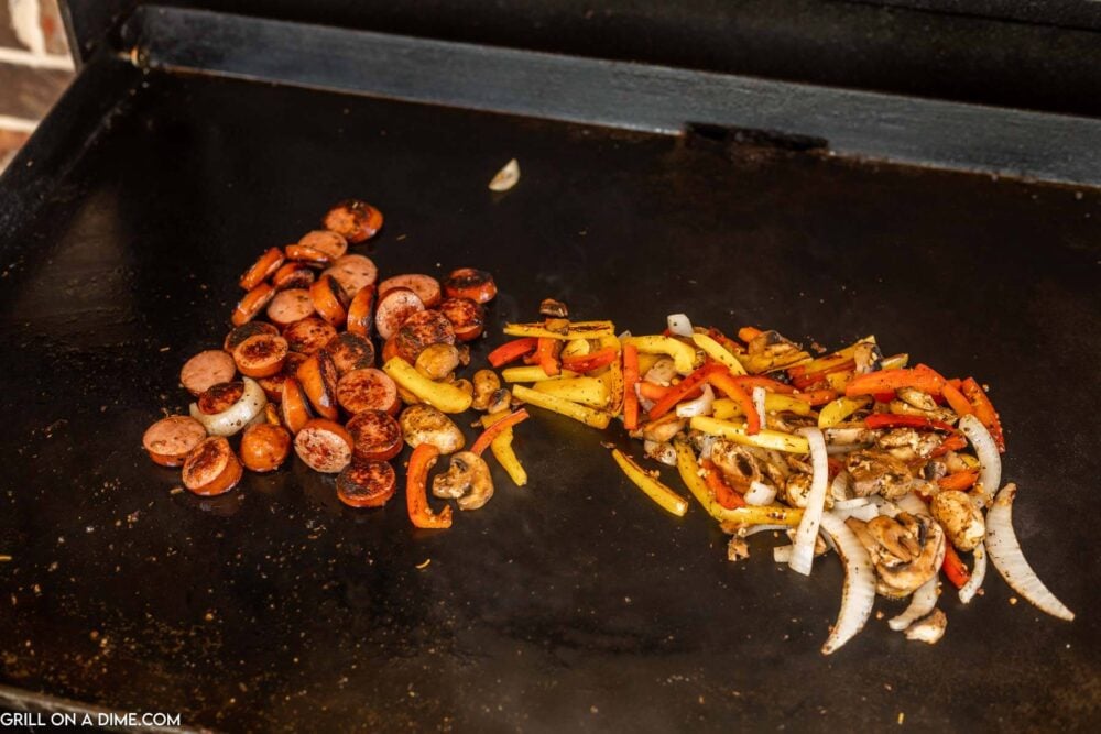Blackstone Sausage and Peppers