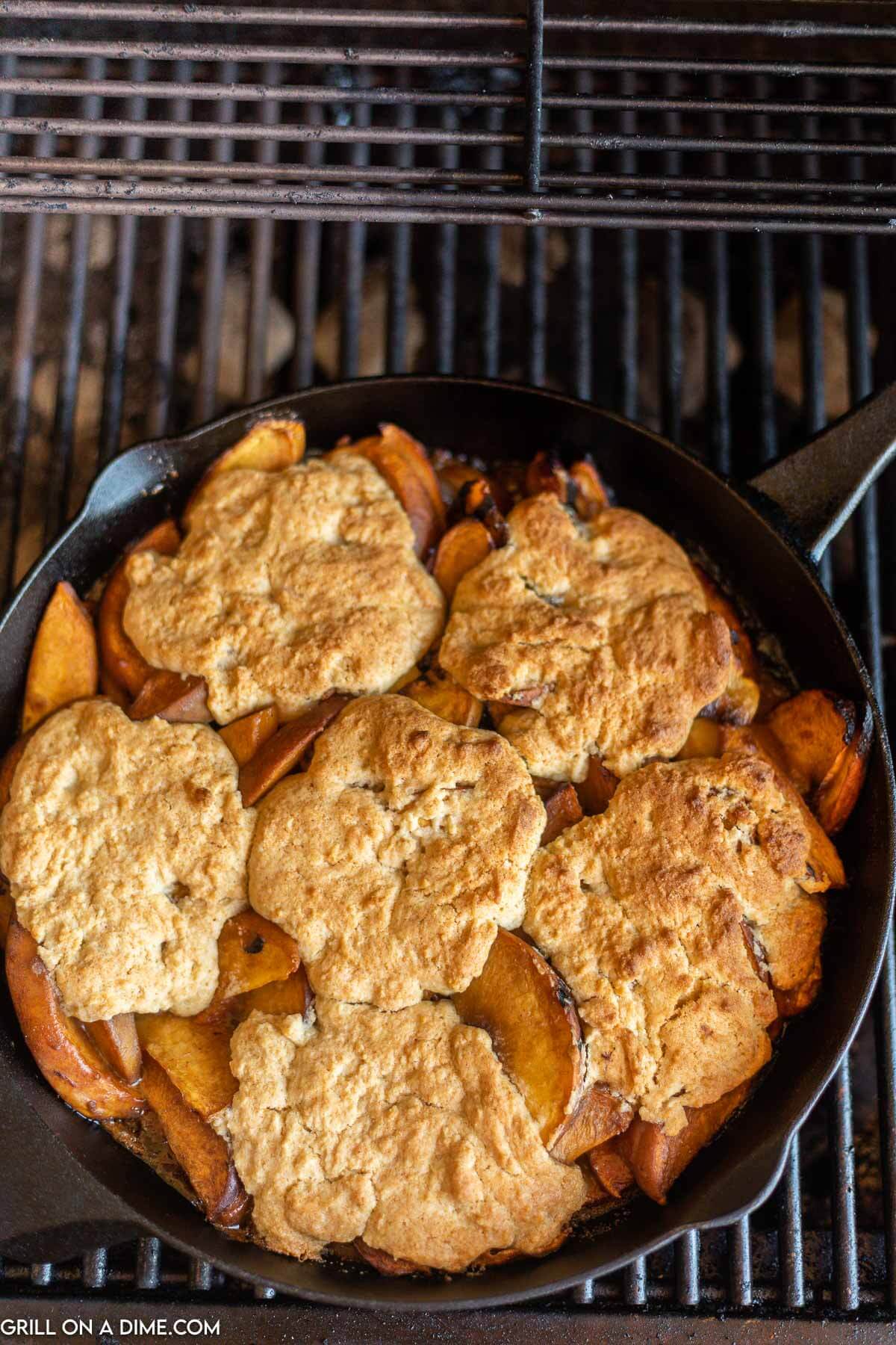 Grilled Peach Cobbler Recipe