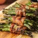 Bacon wrapped green bean bundles