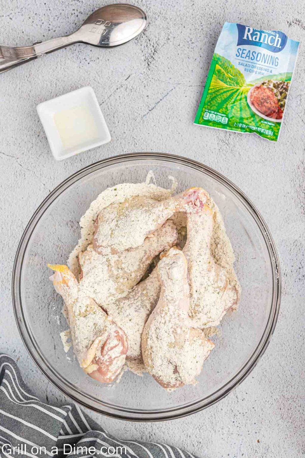 Grilled Ranch Chicken Legs Recipe - grillonadime.com