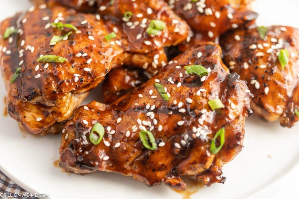 Grilled Sticky Chicken Thighs