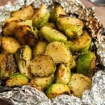 Grilled Brussel Sprouts in a foil