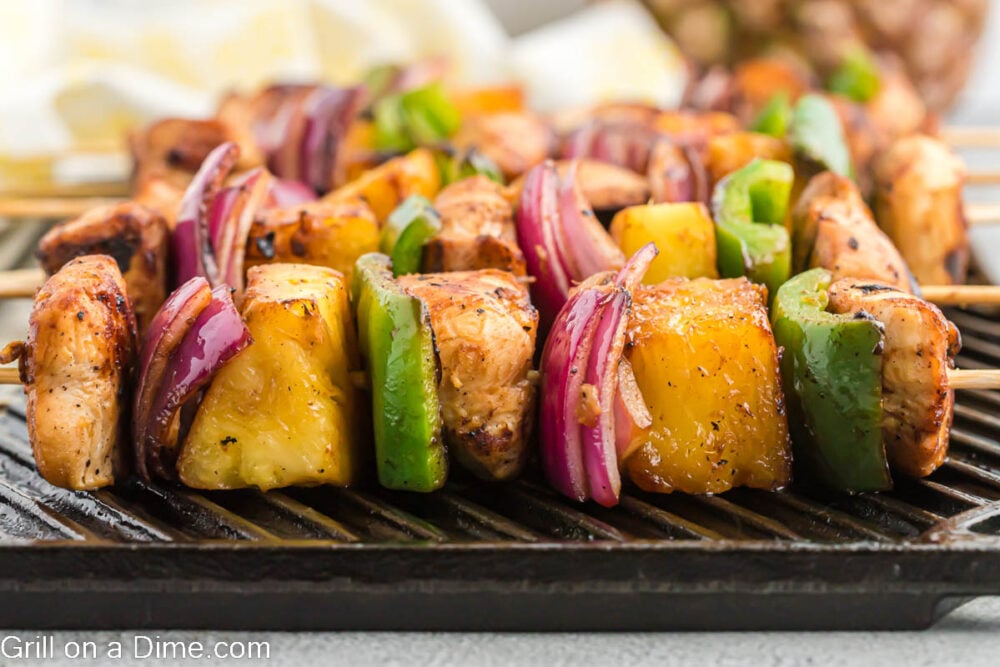 Grilled Hawaiian Chicken Kabobs Recipe