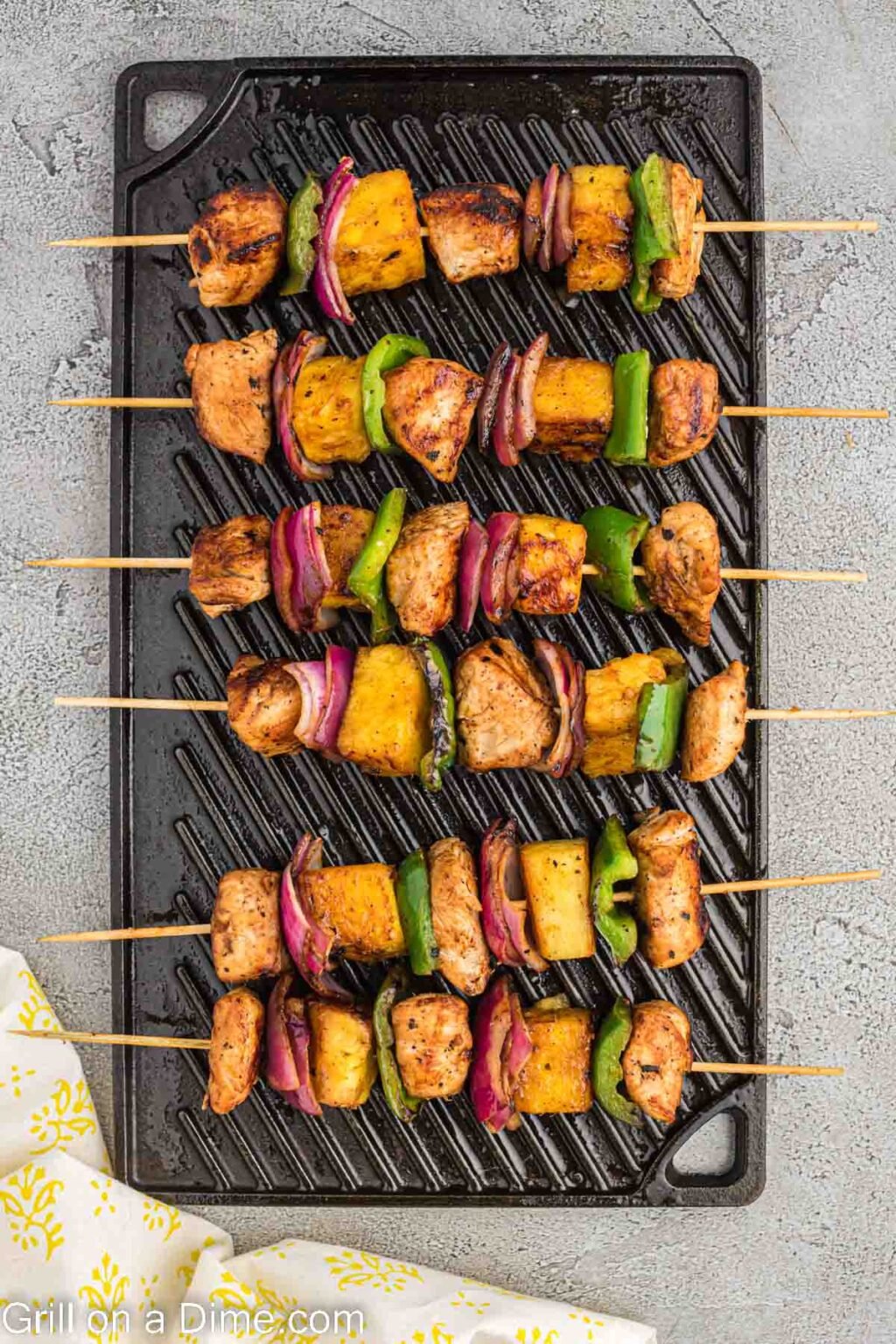 Grilled Hawaiian Chicken Kabobs Recipe