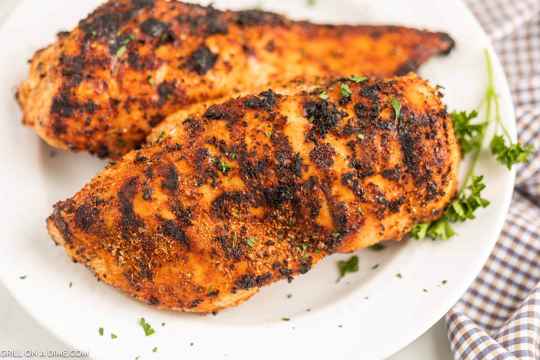 Golden Brown Chicken Breast on a plate