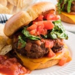 Taco Burger on a plate