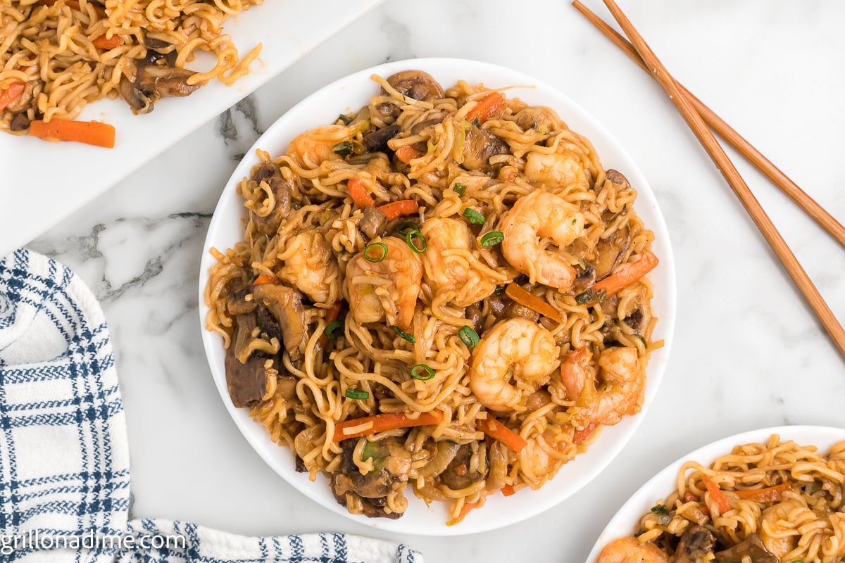 Blackstone Shrimp Yakisoba