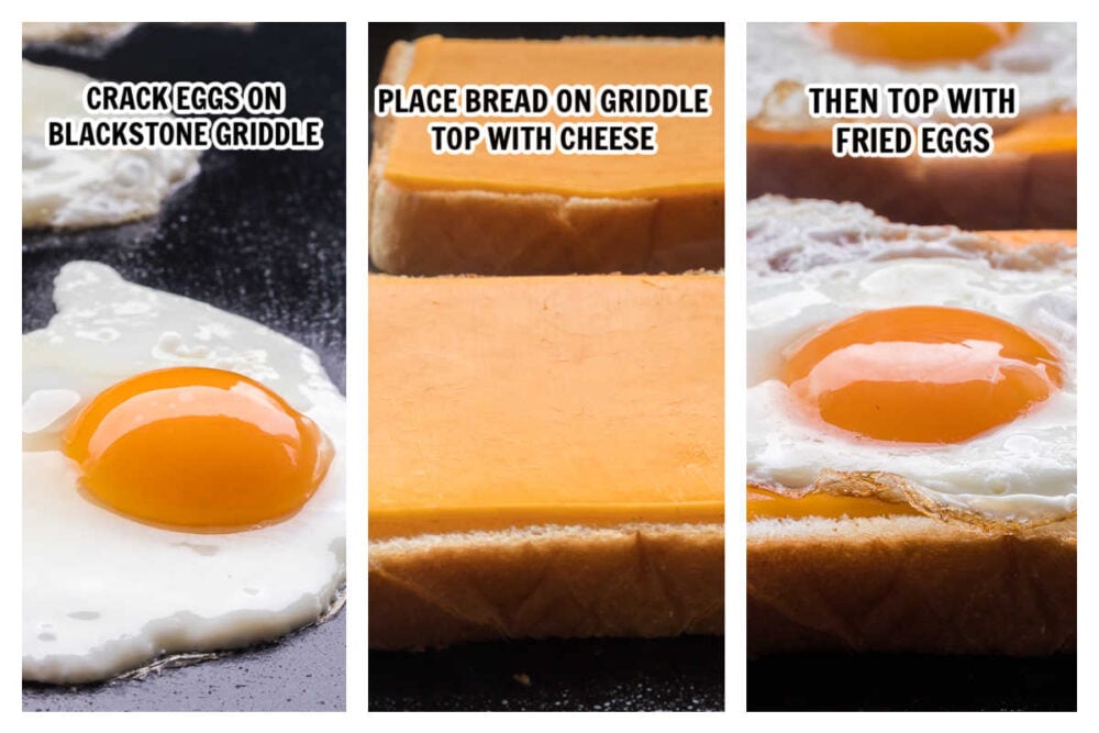 Blackstone Grilled Cheese Egg Sandwich