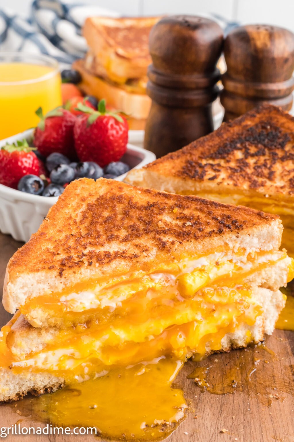 Blackstone Grilled Cheese Egg Sandwich