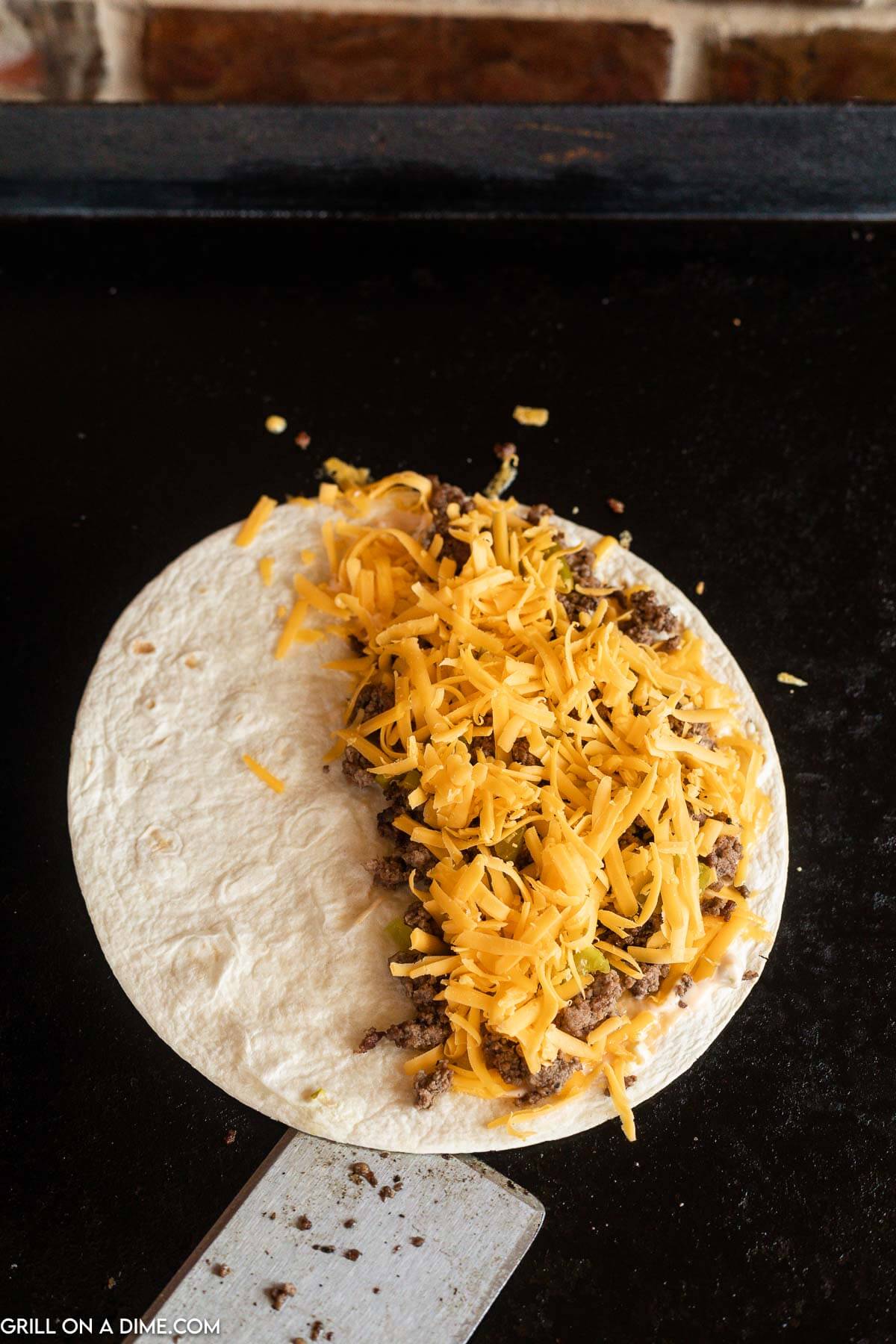 Blackstone Cheeseburger Quesadillas