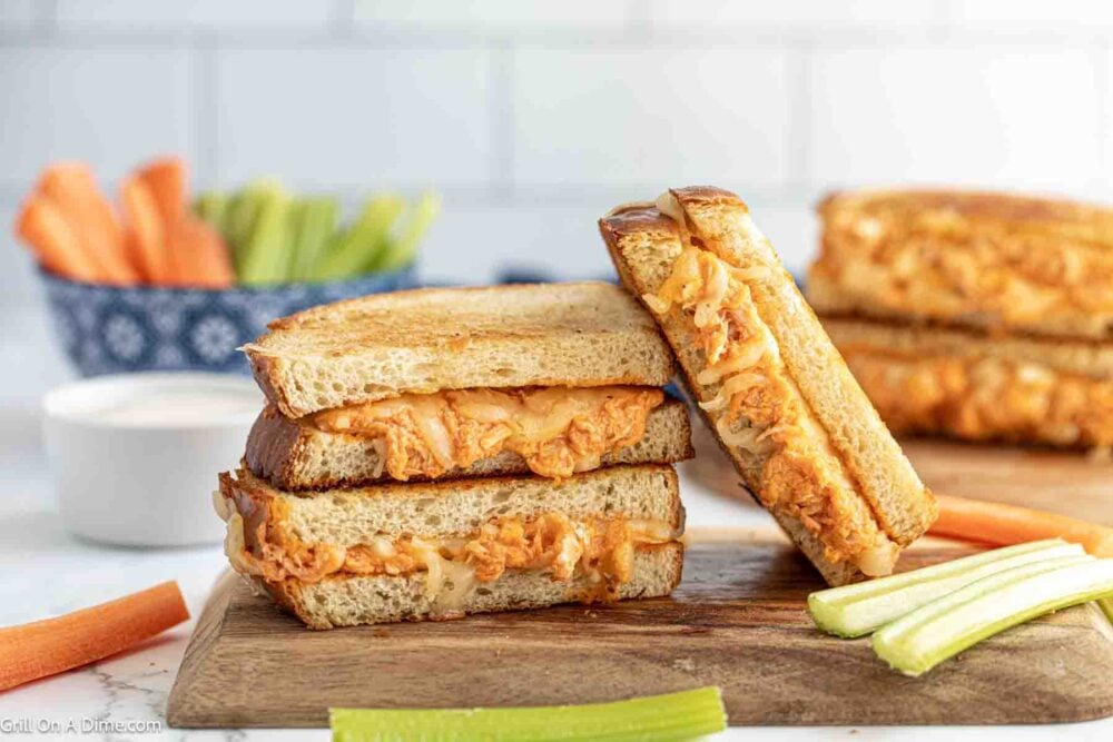 Buffalo Chicken Grilled Cheese