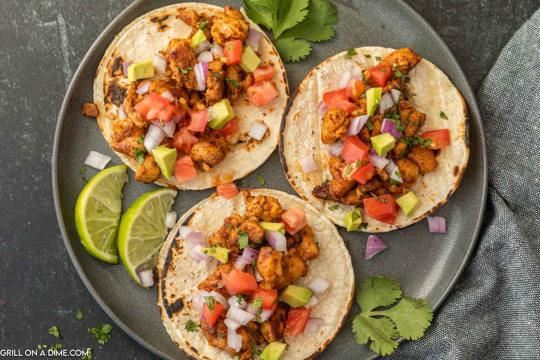 Blackstone Chicken Street Tacos