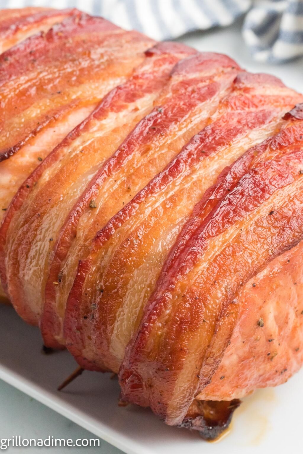 Easy Bacon Wrapped Smoked Pork Loin