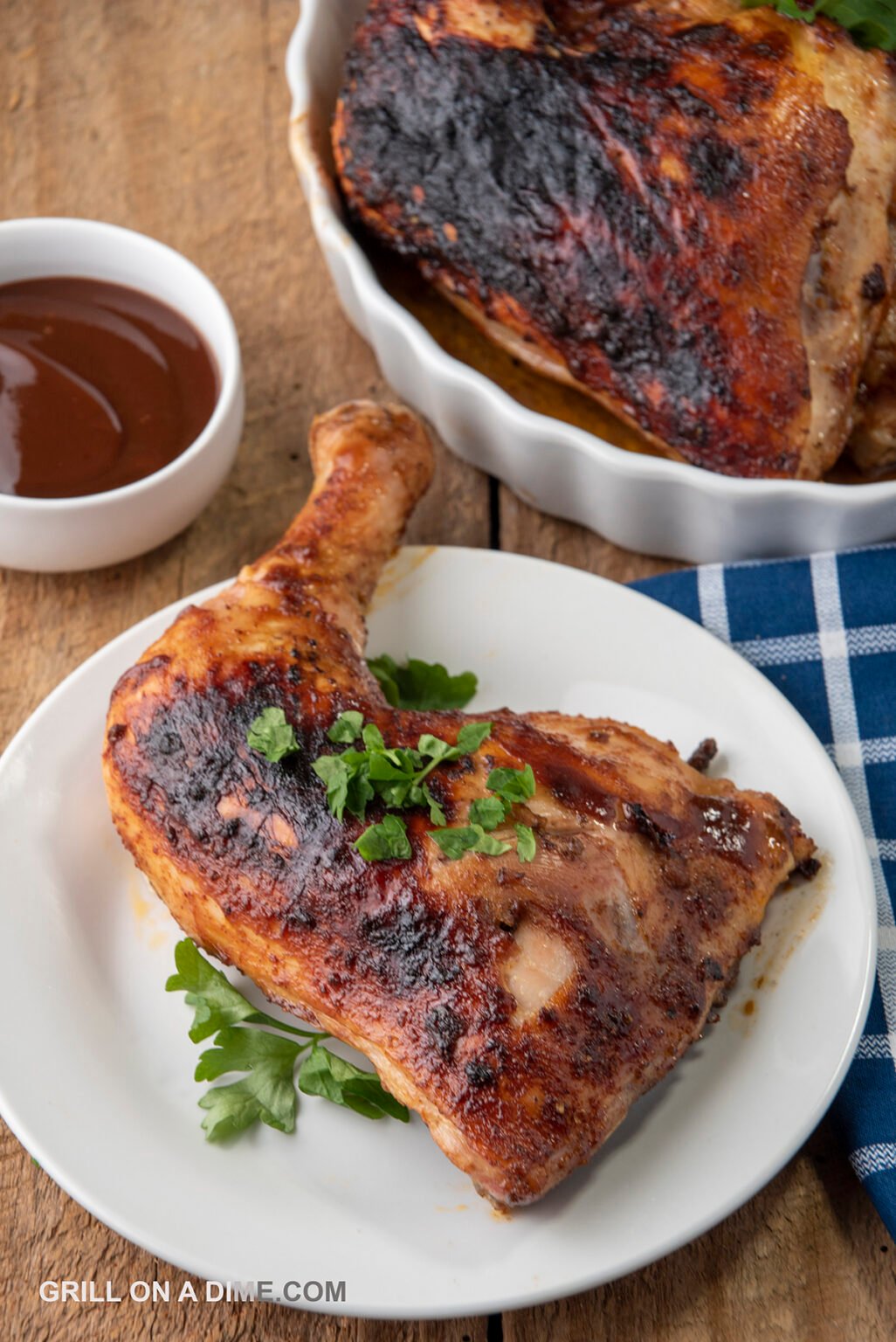 Grilled Chicken Quarters