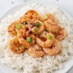Teriyaki Shrimp on white rice