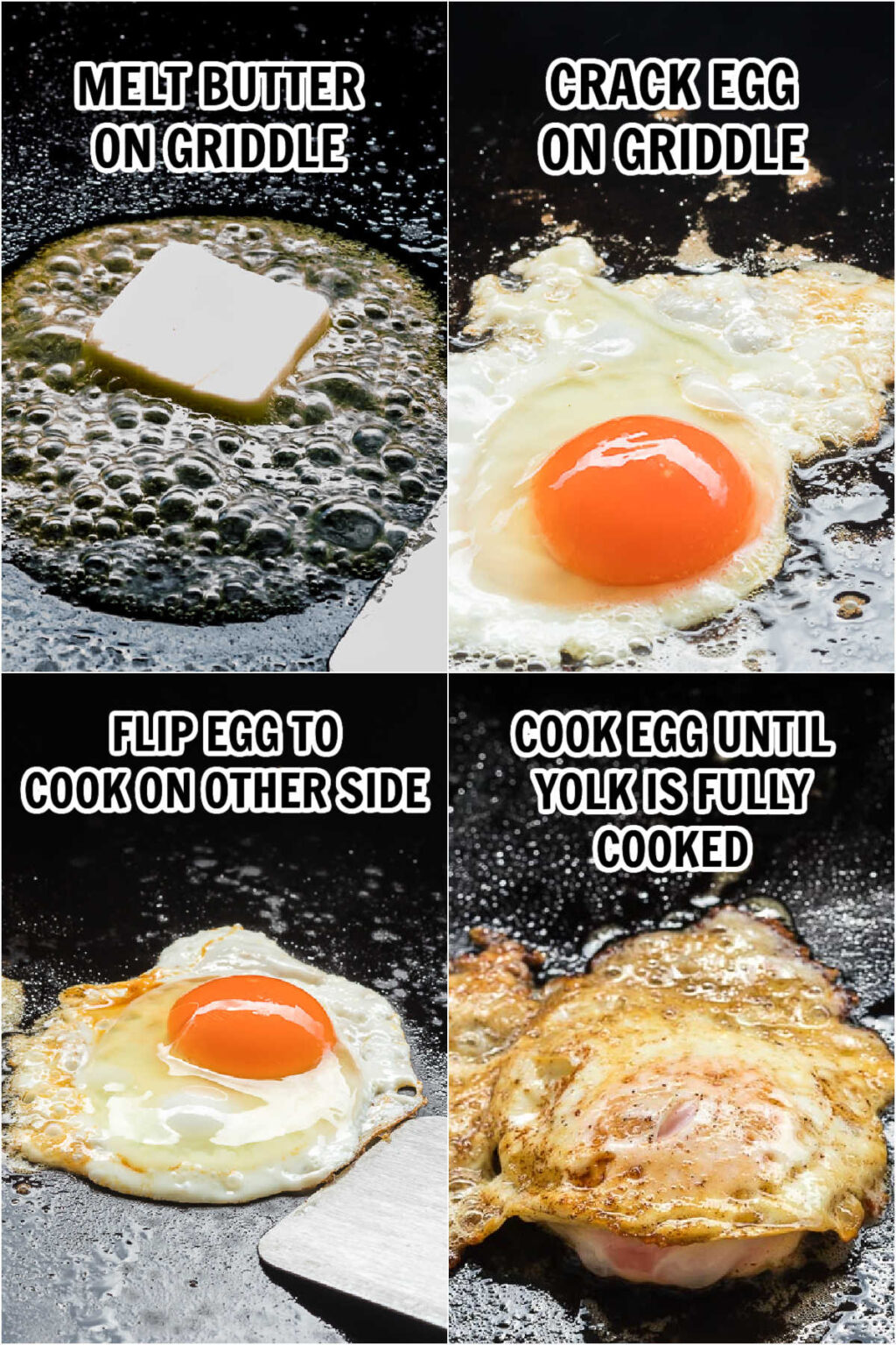 Blackstone Over Hard Eggs