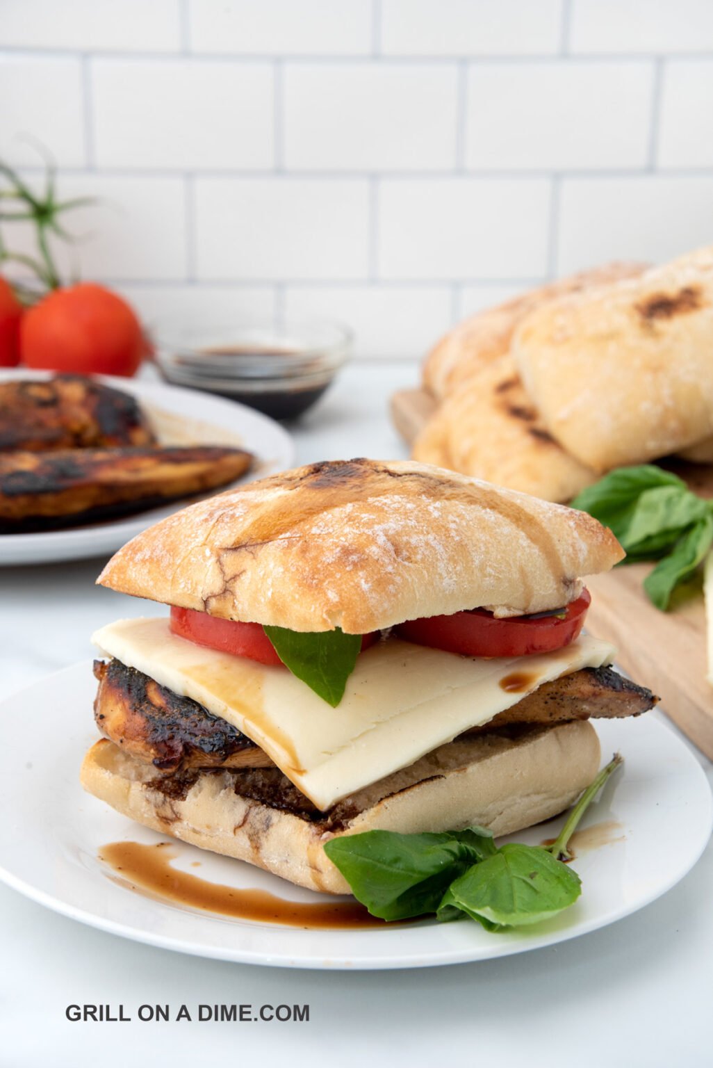 Blackstone Chicken Caprese Sandwich