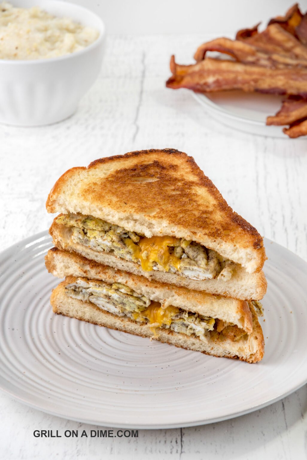 Scrambled Egg Sandwich on Blackstone Griddle