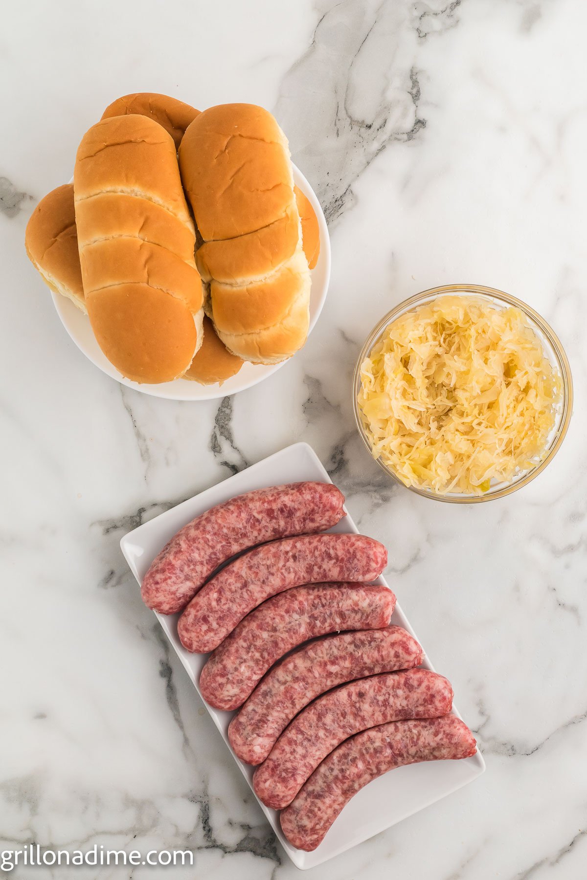 buns, brats and sauerkraut