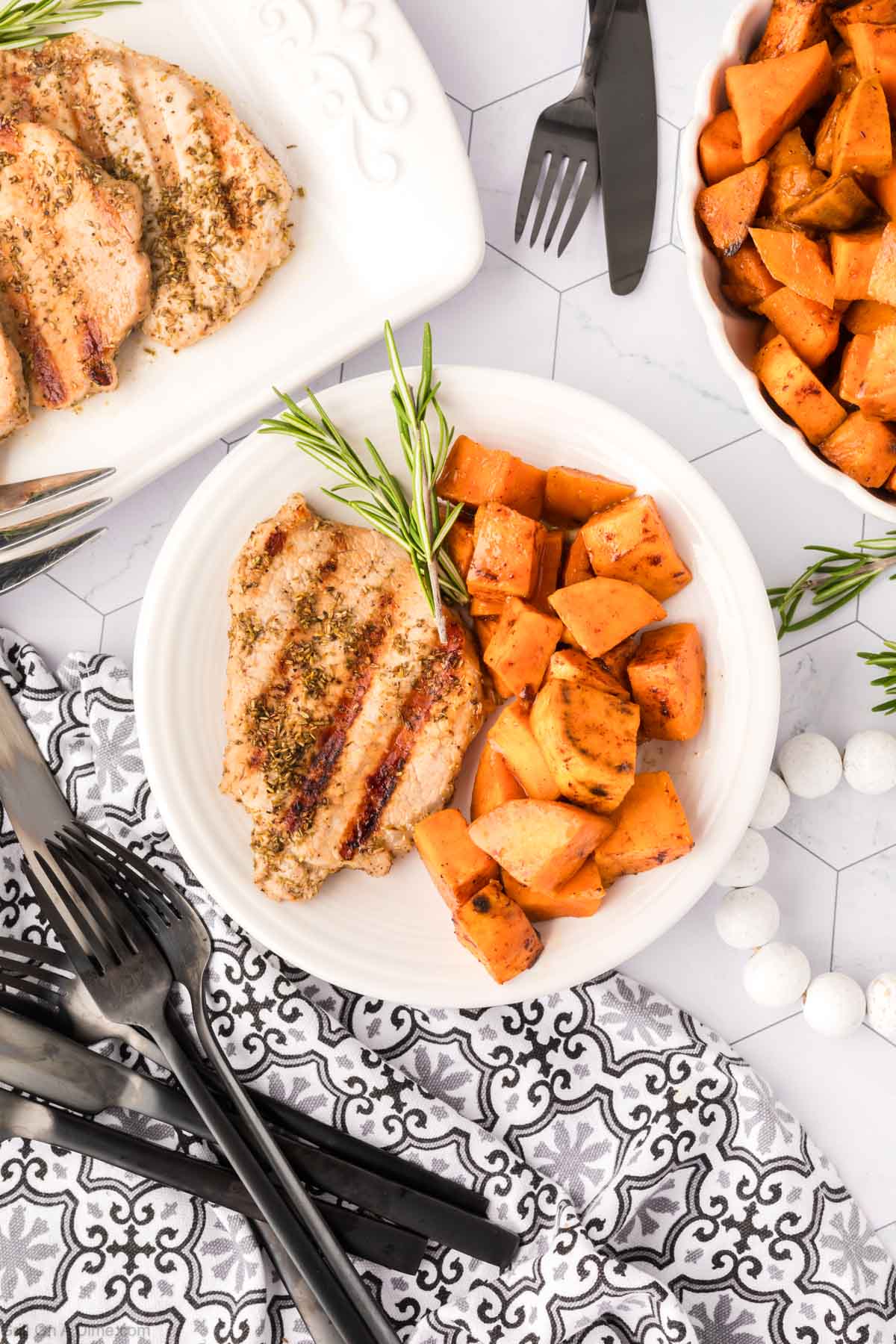 Grilled Rosemary Pork Chops