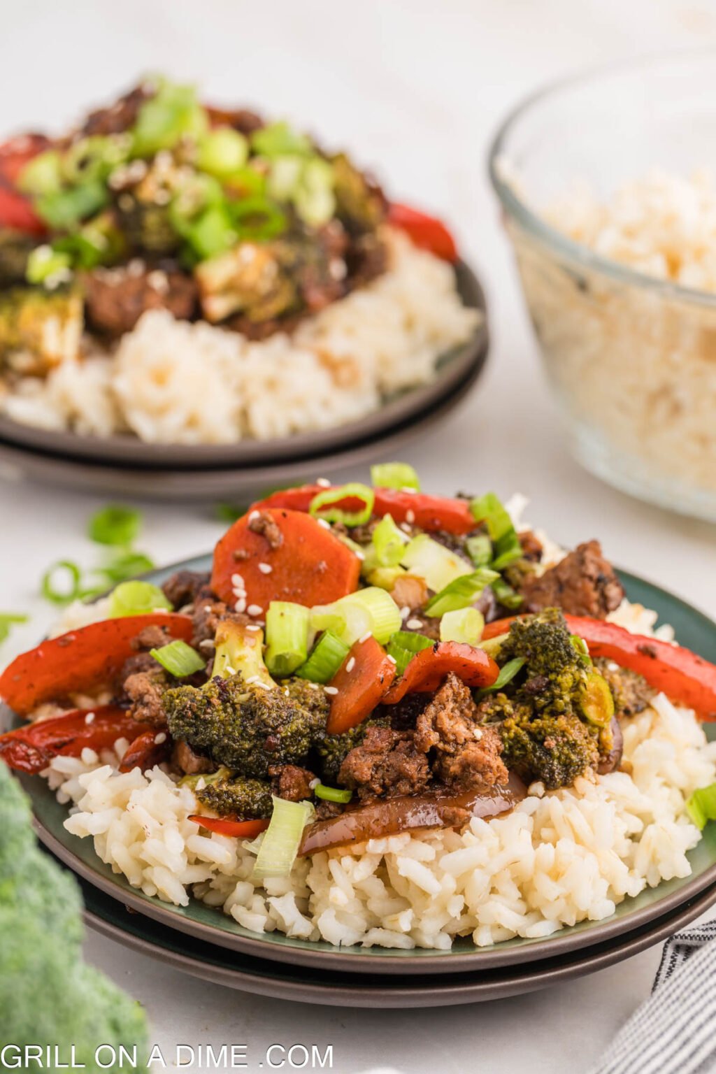Blackstone Ground Beef Stir Fry