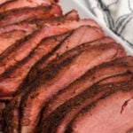 Sliced Roast Beef on a platter