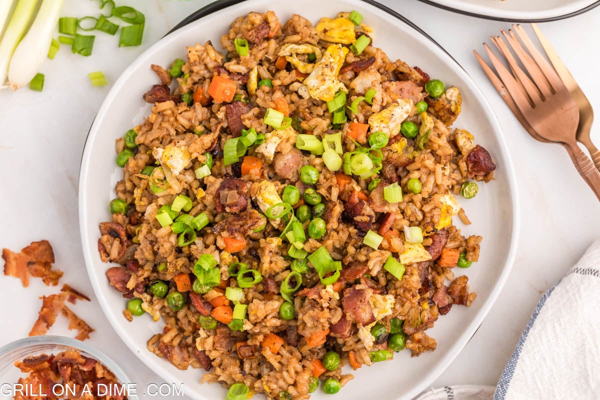 Blackstone Bacon Fried Rice