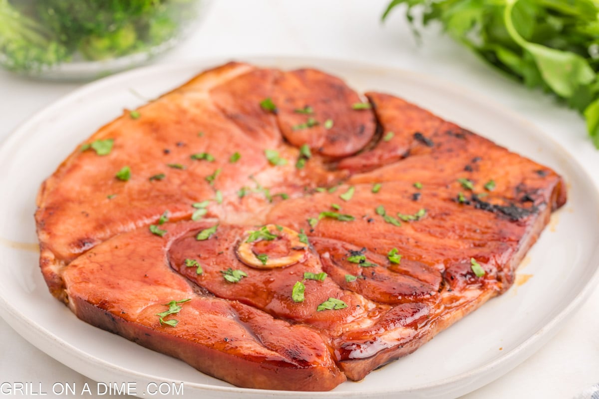 Ham Steak on Blackstone