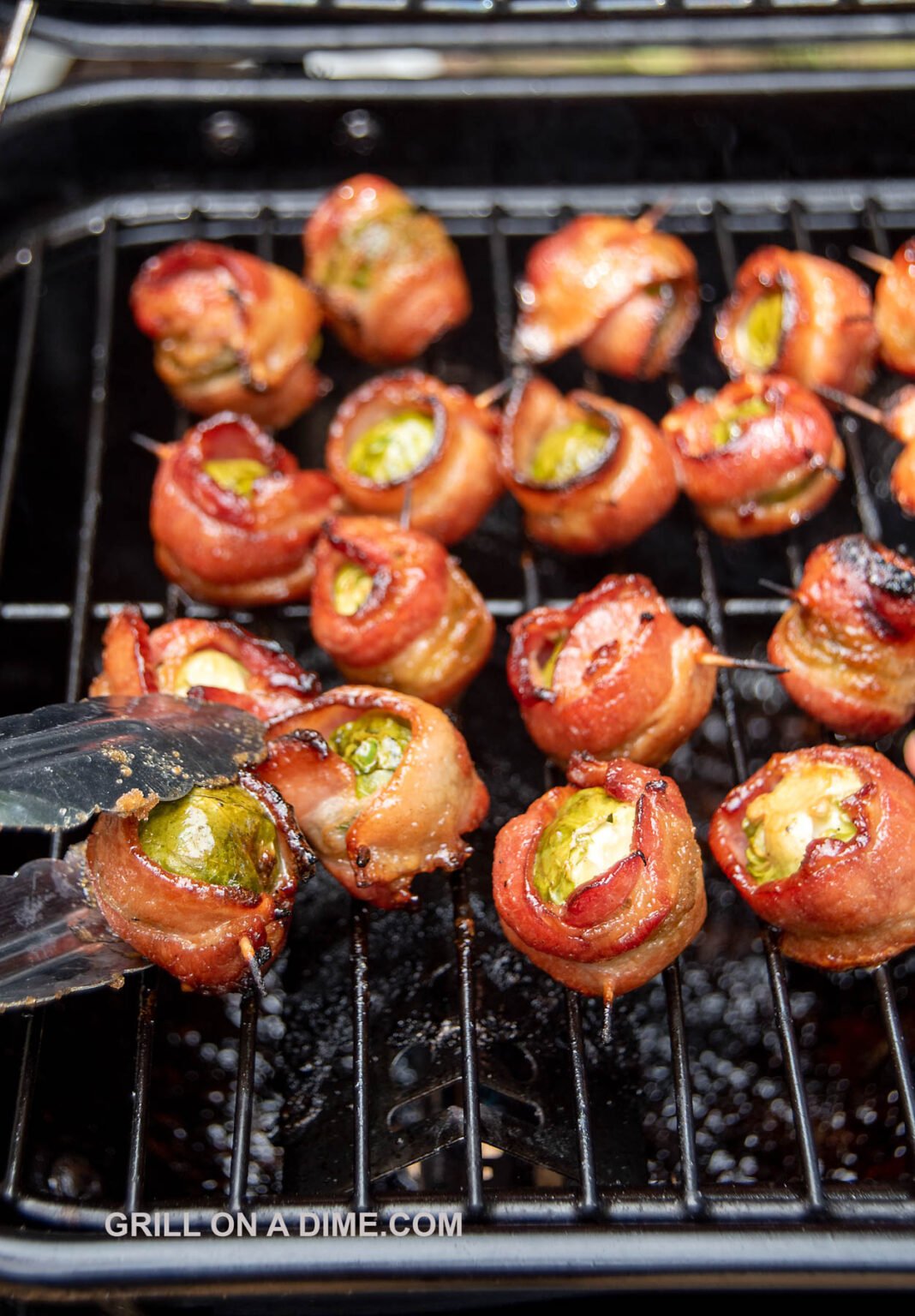 Bacon Wrapped Brussel Sprouts on the Grill