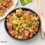 Ham Fried Rice in a bowl