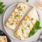Grilled Halibut on a plate
