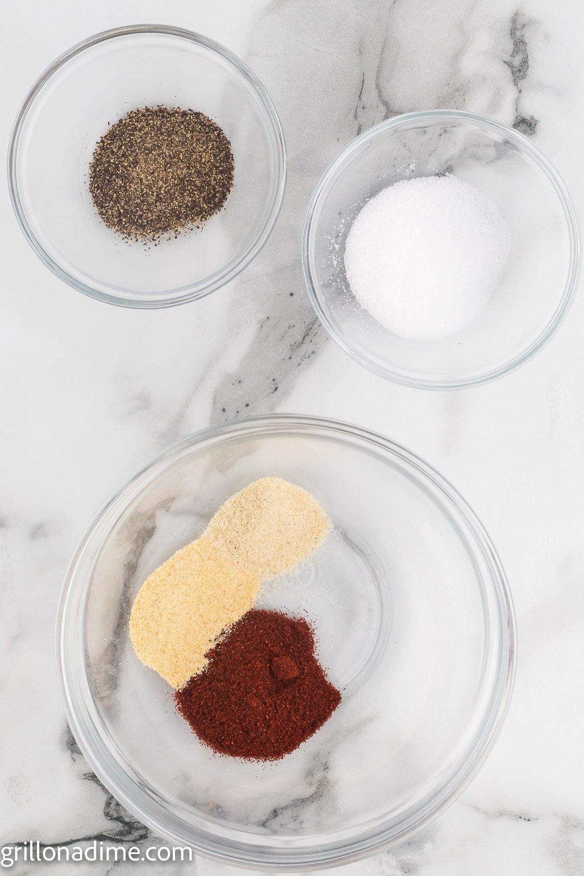 Combining seasoning in a bowl