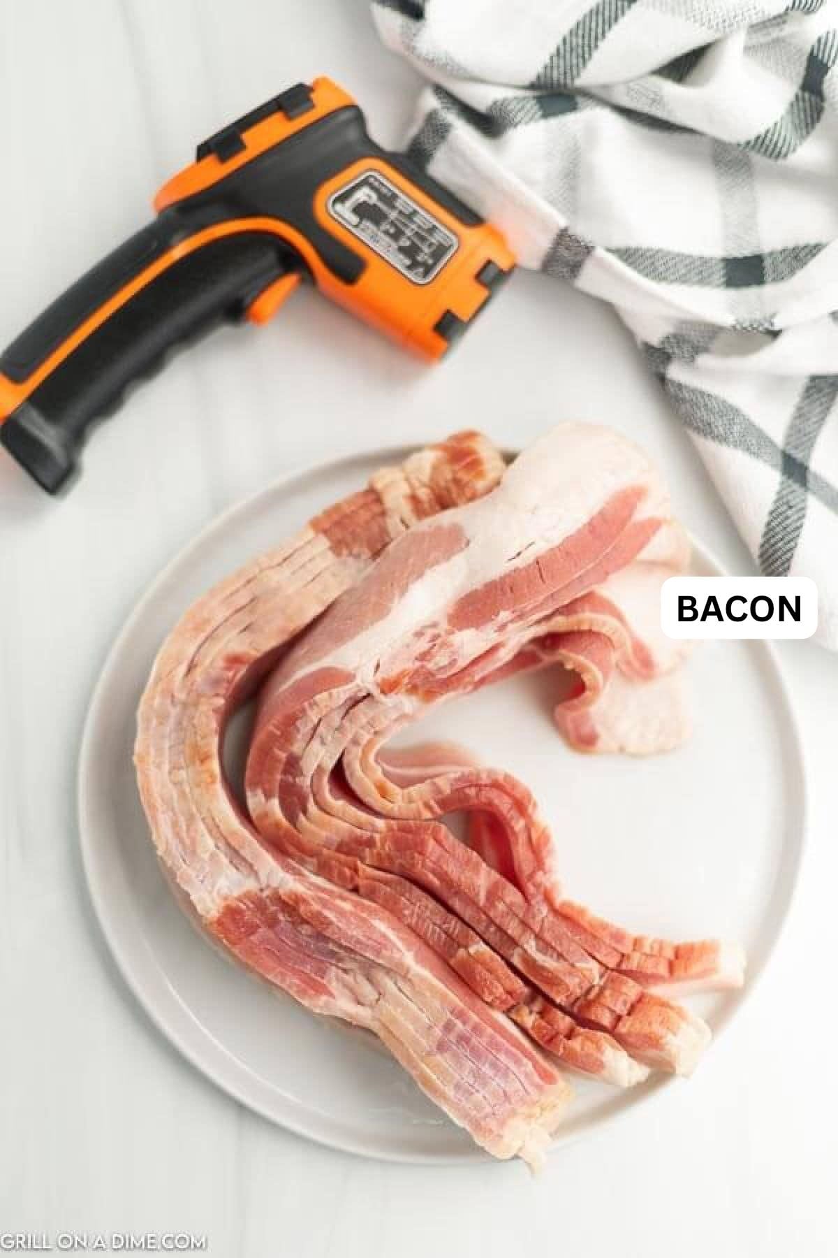 Ingredients need to make this recipe which includes bacon. 
