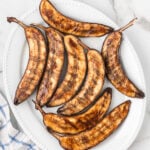 Grilled Bananas on a plate