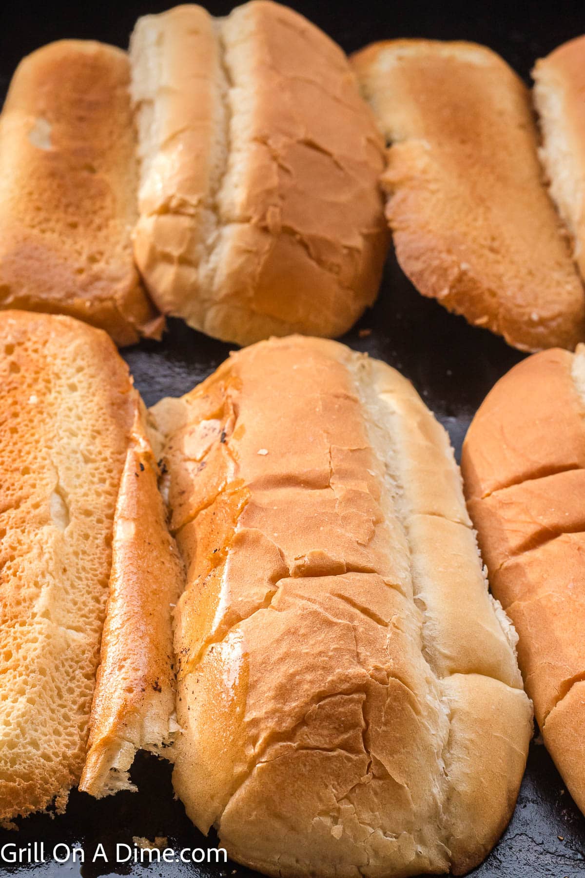 Toasting Hoagie Rolls on the Griddle