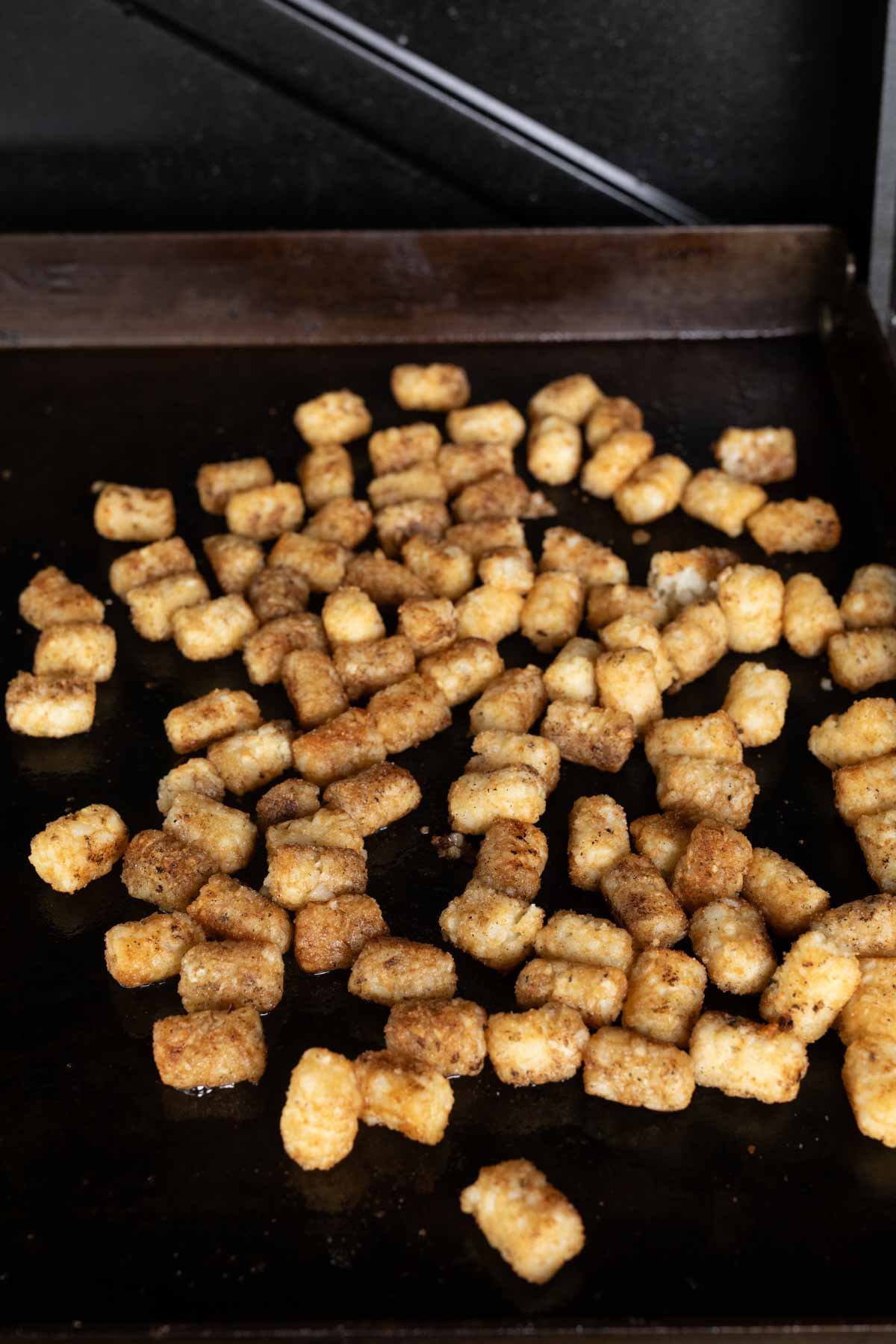 Crispy Tater Tots on the Blackstone Griddle