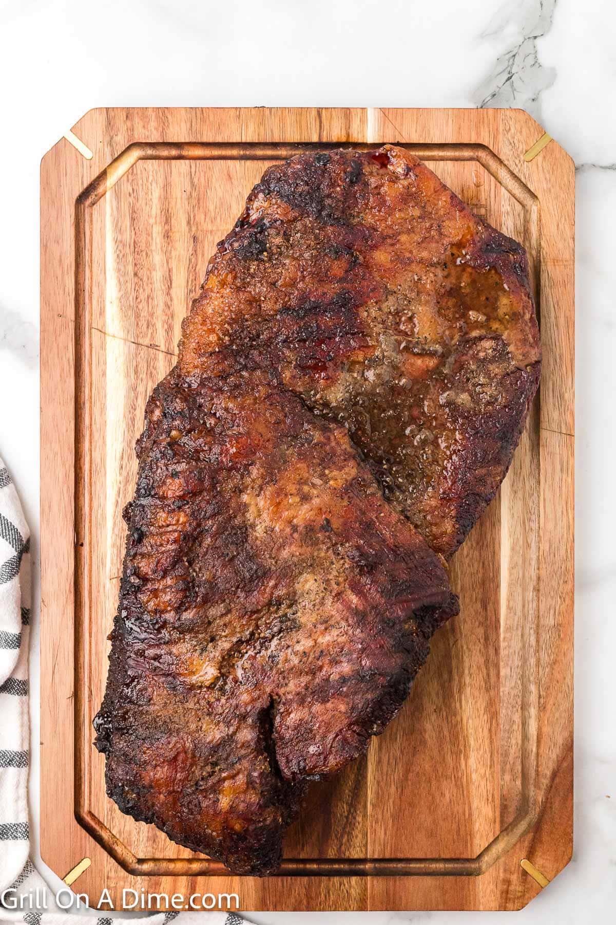 Smoked Brisket on the cutting board