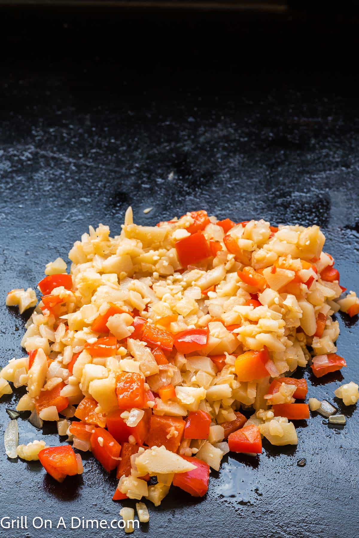Sautéed veggies on the Blackstone