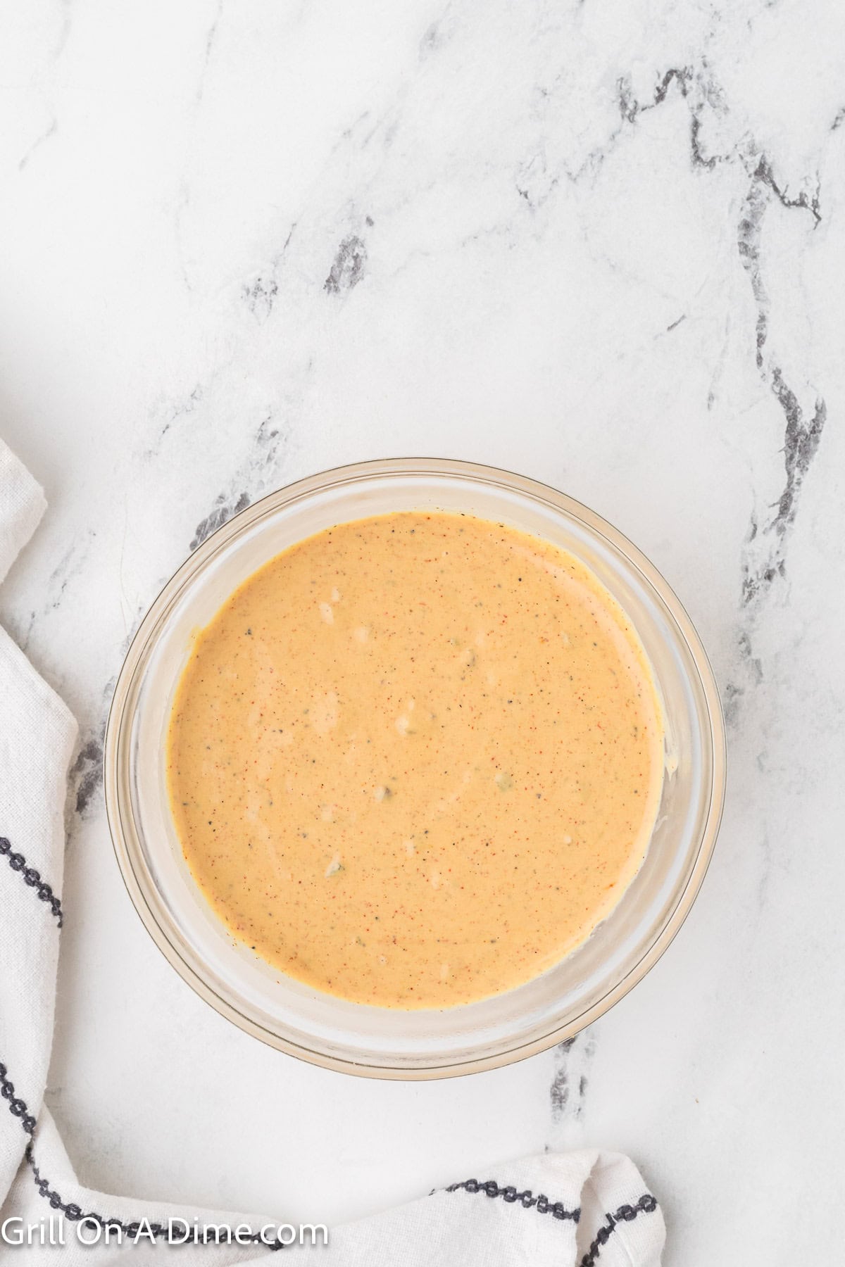 Combined smash burger sauce in a bowl