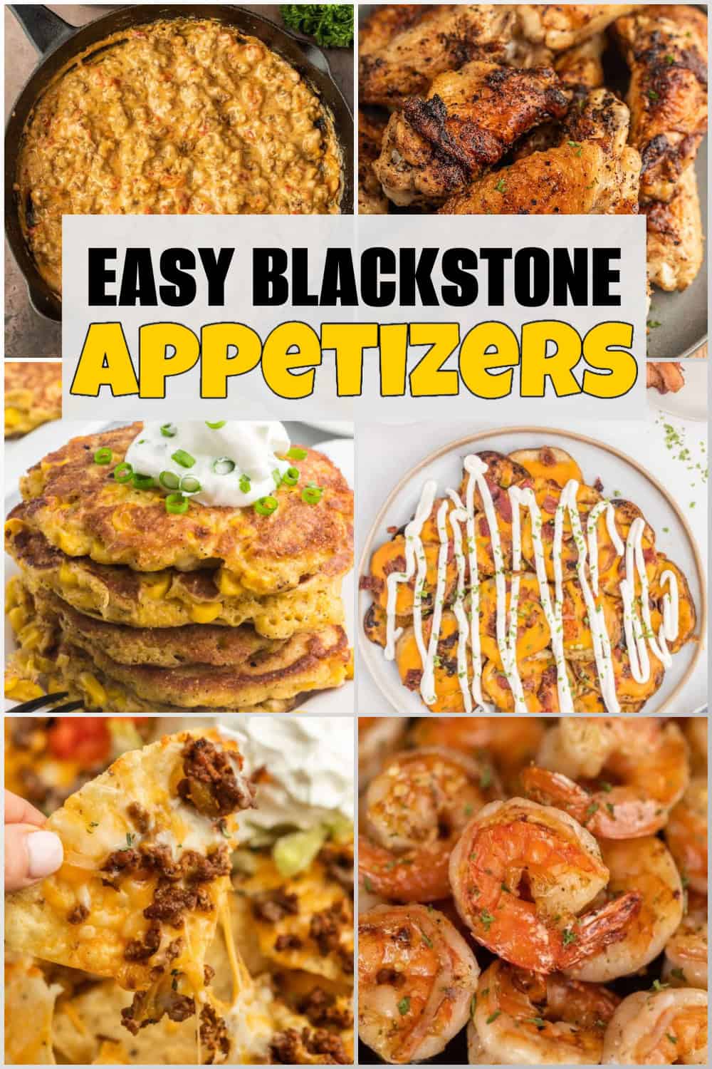 These Blackstone Appetizers are quick to make and crowd-pleasing! From crispy smash-burger sliders, cheesy quesadillas, bacon-wrapped bites, and more these 18 Appetizers are griddle ready in minutes for you next party.